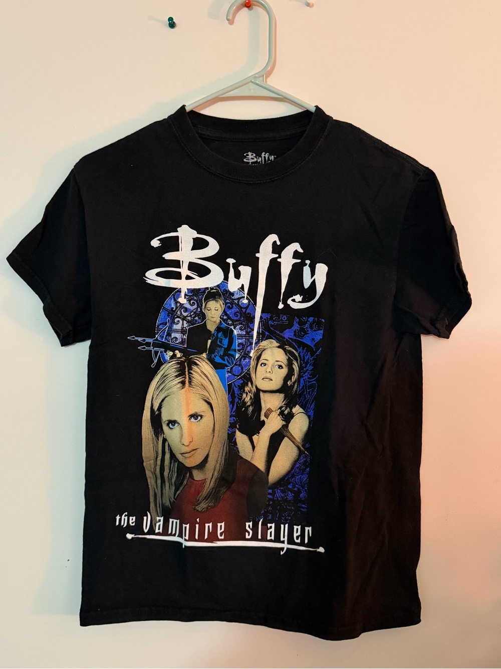 Buffy The Vampire Slayer Black Graphic Tee - Official TV Band Shirt